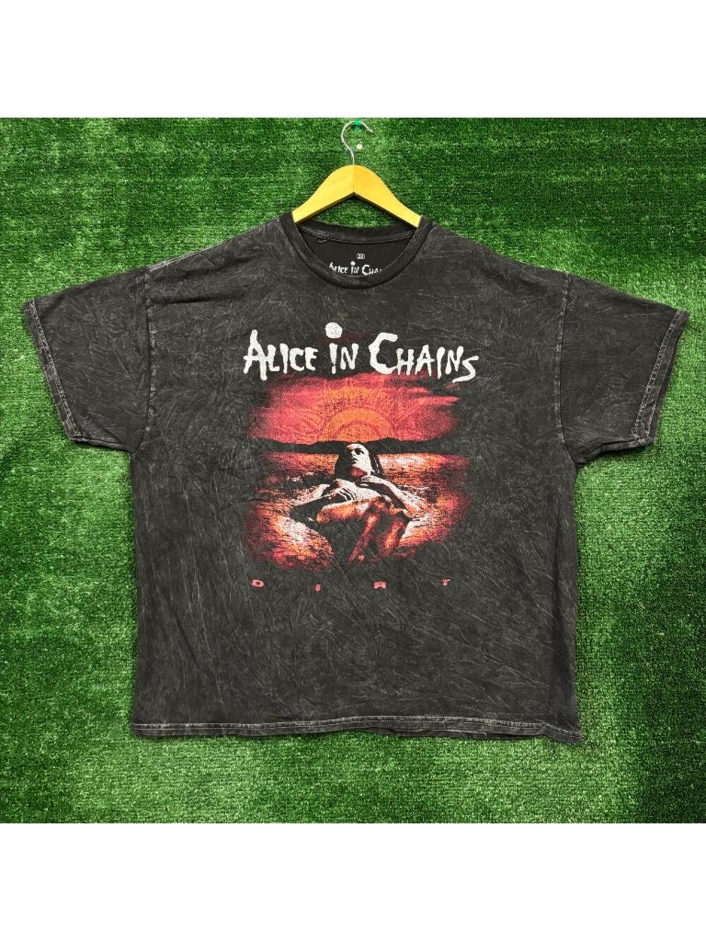 Alice In Chains Dirt Est 1987 Heavy Metal Band Mineral Wash T-Shirt Size 2X